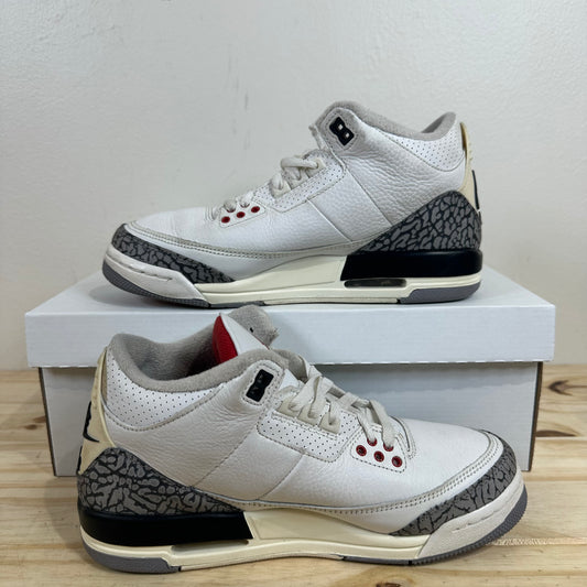 Air Jordan 3 White Cement Reimagined Sz 7Y