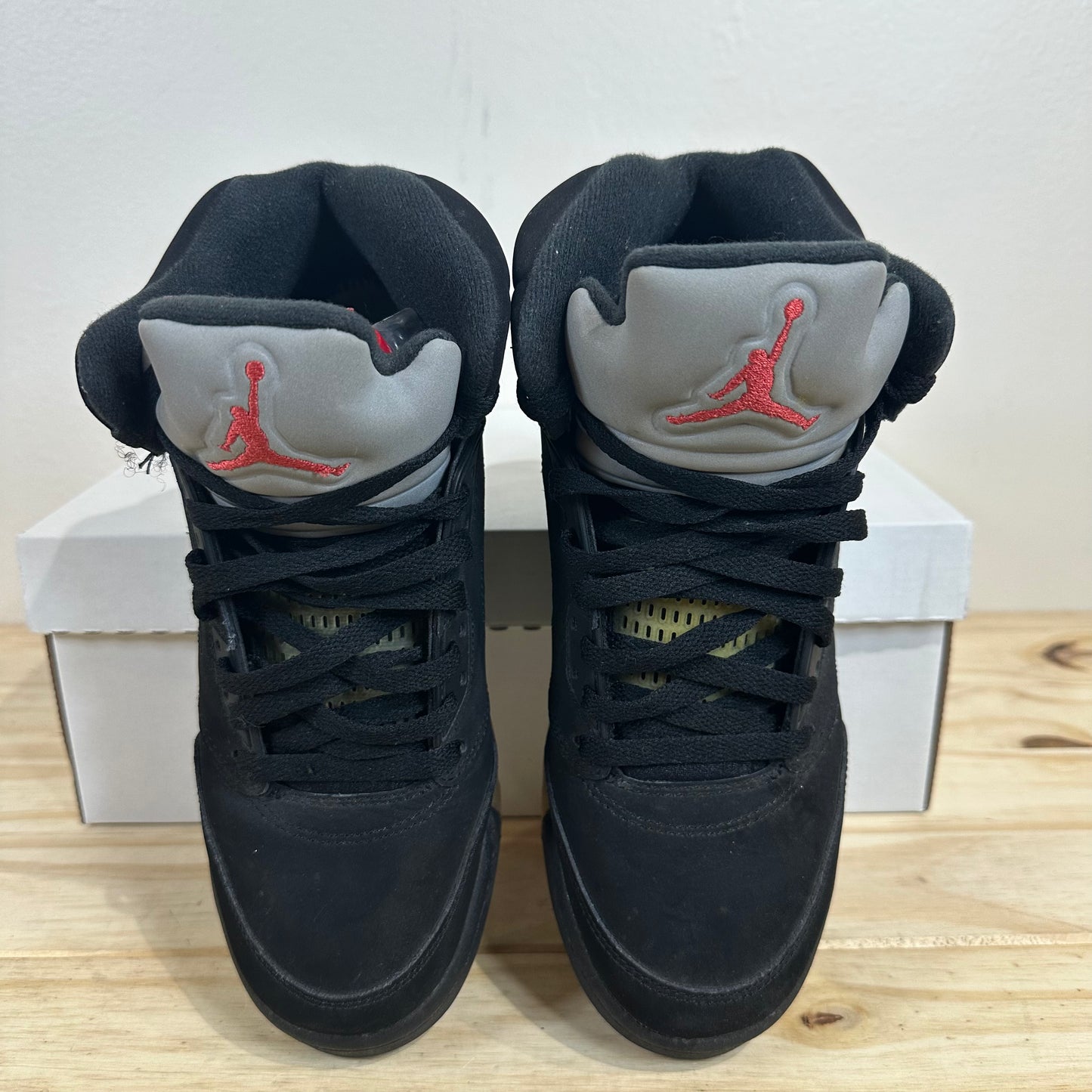 Air Jordan 5 Black Metallic Sz 7Y