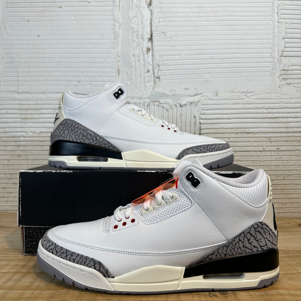 Air Jordan 3 Retro White Cement Reimagined Sz 12.5 DS