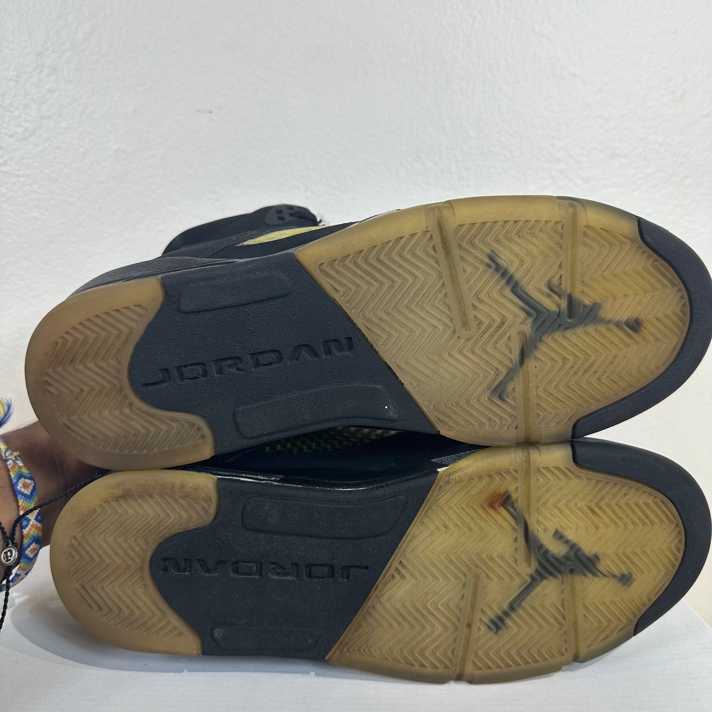 Air Jordan 5 Black Metallic Sz 7Y