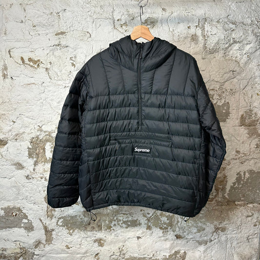 Supreme Micro Down Half Zip Jacket Black Sz M