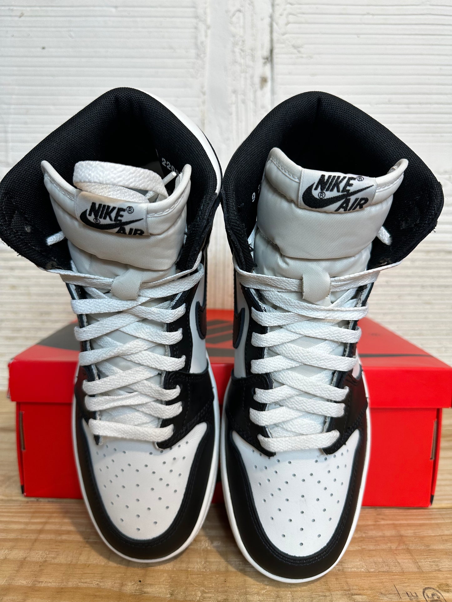Air Jordan 1 High 85 Black White Sz 9