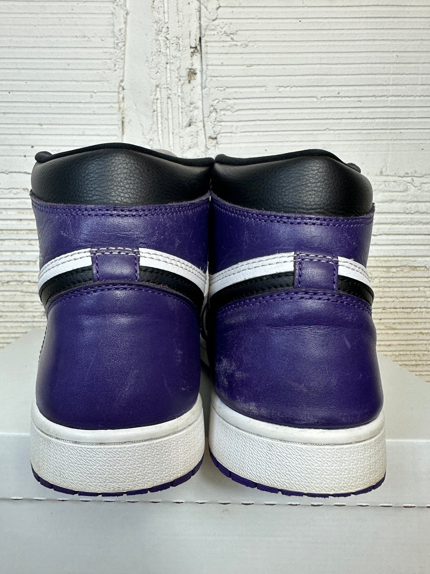Air Jordan 1 High Court Purple White Sz 10