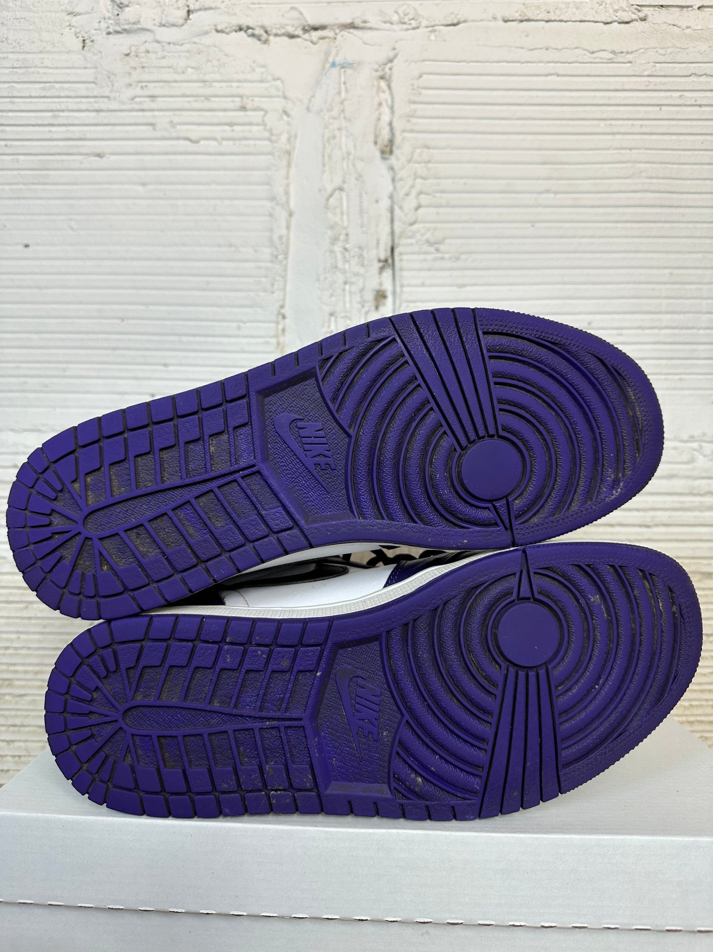 Air Jordan 1 High Court Purple White Sz 10