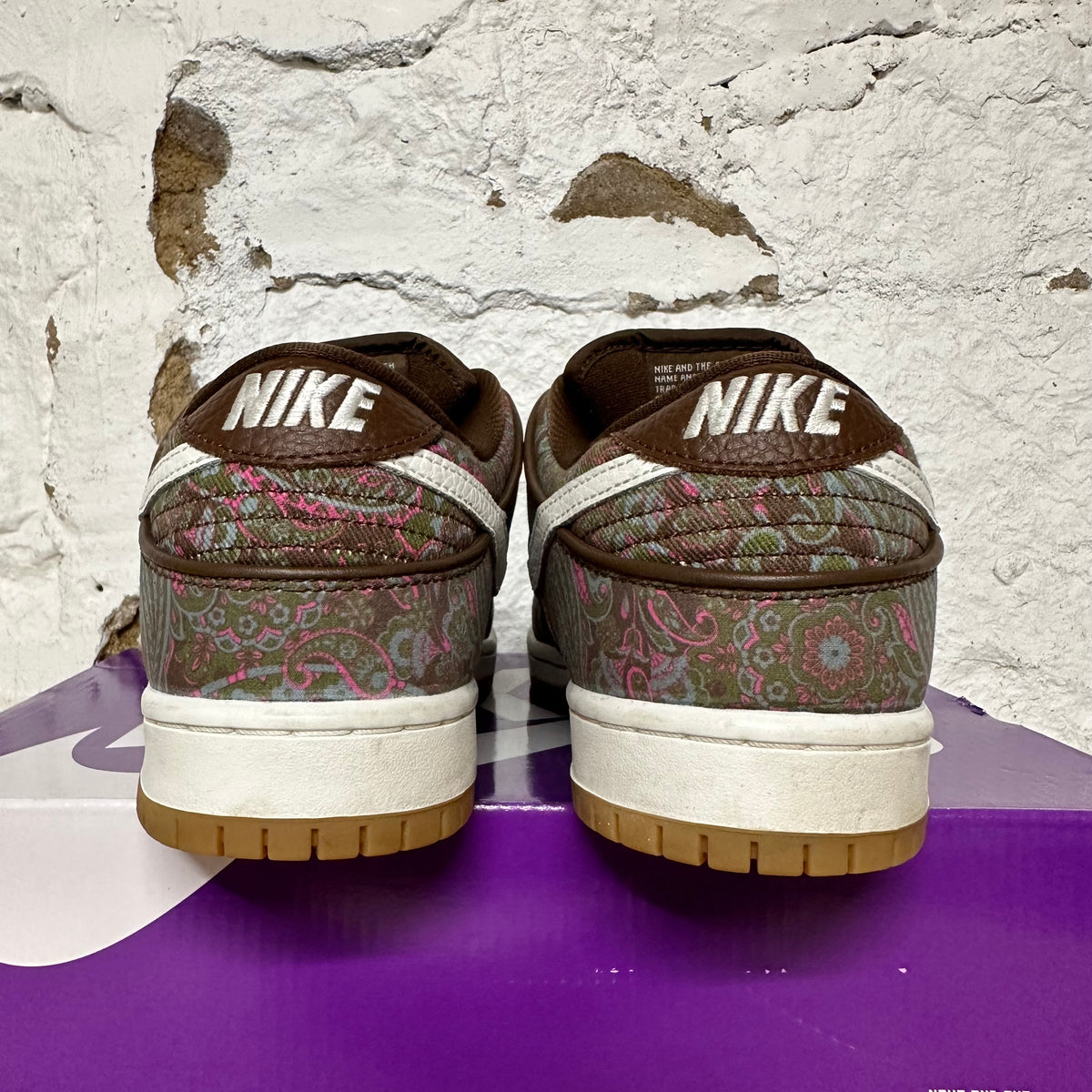 Nike SB Dunk Low Paisley Brown Sz 9.5