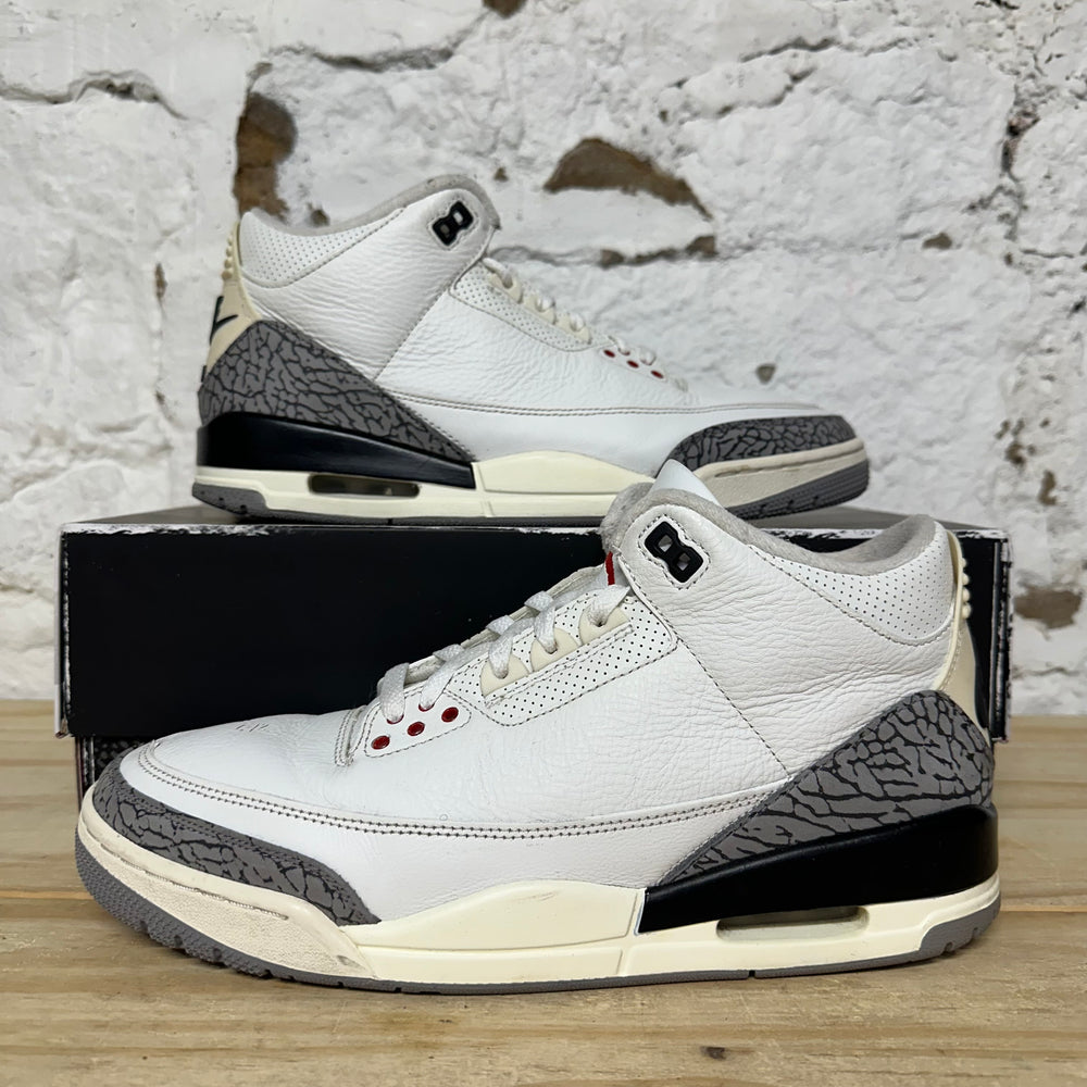 Air Jordan 3 White Cement Reimagined Sz 11
