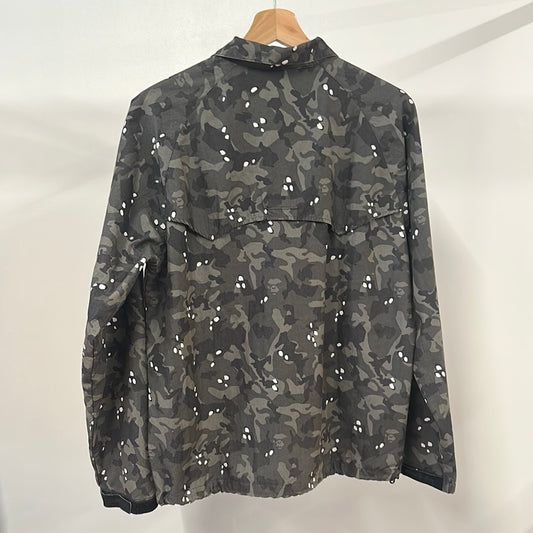 Bape Stussy Black Camo Jacket Sz M