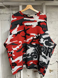 Supreme Nike Red Camo Crewneck Sz XL