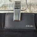 Amiri Knee Rip Black Denim Jeans Sz 31