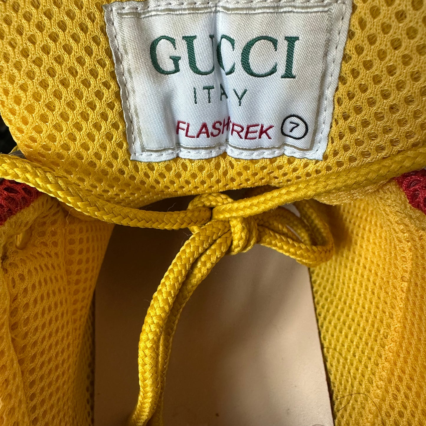 Gucci Flashtrek Red Blue Brown Boot Sneaker Sz 7