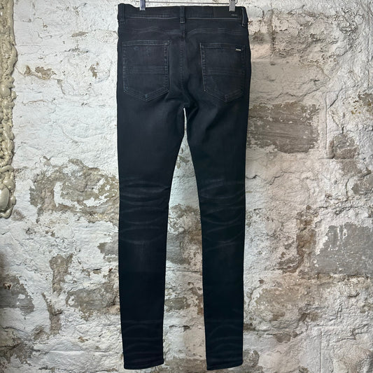 Amiri MX1 Red Tie Dye Thrasher Black Denim Jeans Sz 31