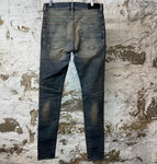 Amiri MX1 Plaid Dirty Blue Denim Jeans Sz 31
