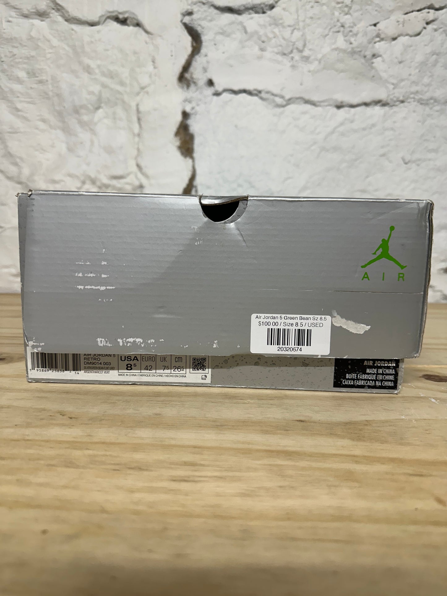 Air Jordan 5 Green Bean Sz 8.5