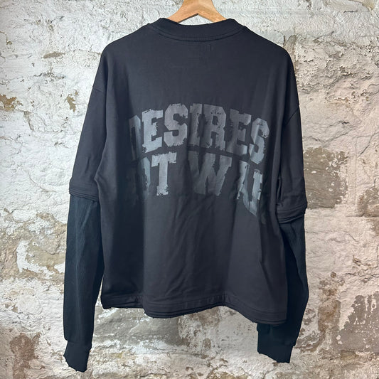 Bottega Desires War Black Thermal Long Sleeve Sz M