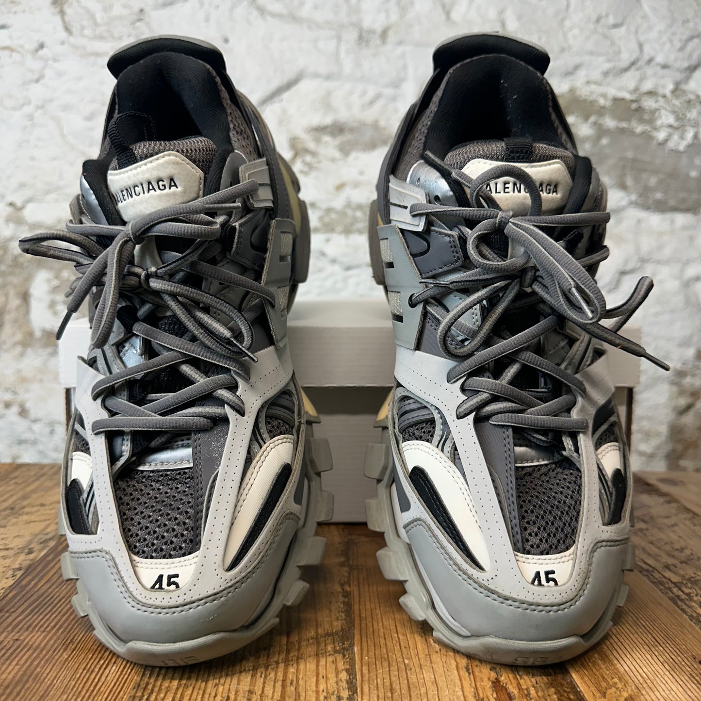 Balenciaga Track Runner Triple Grey LED Sneaker Sz 12 (45)