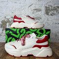 Dolce Gabbana White Red Daymaster Sneaker Sz 9