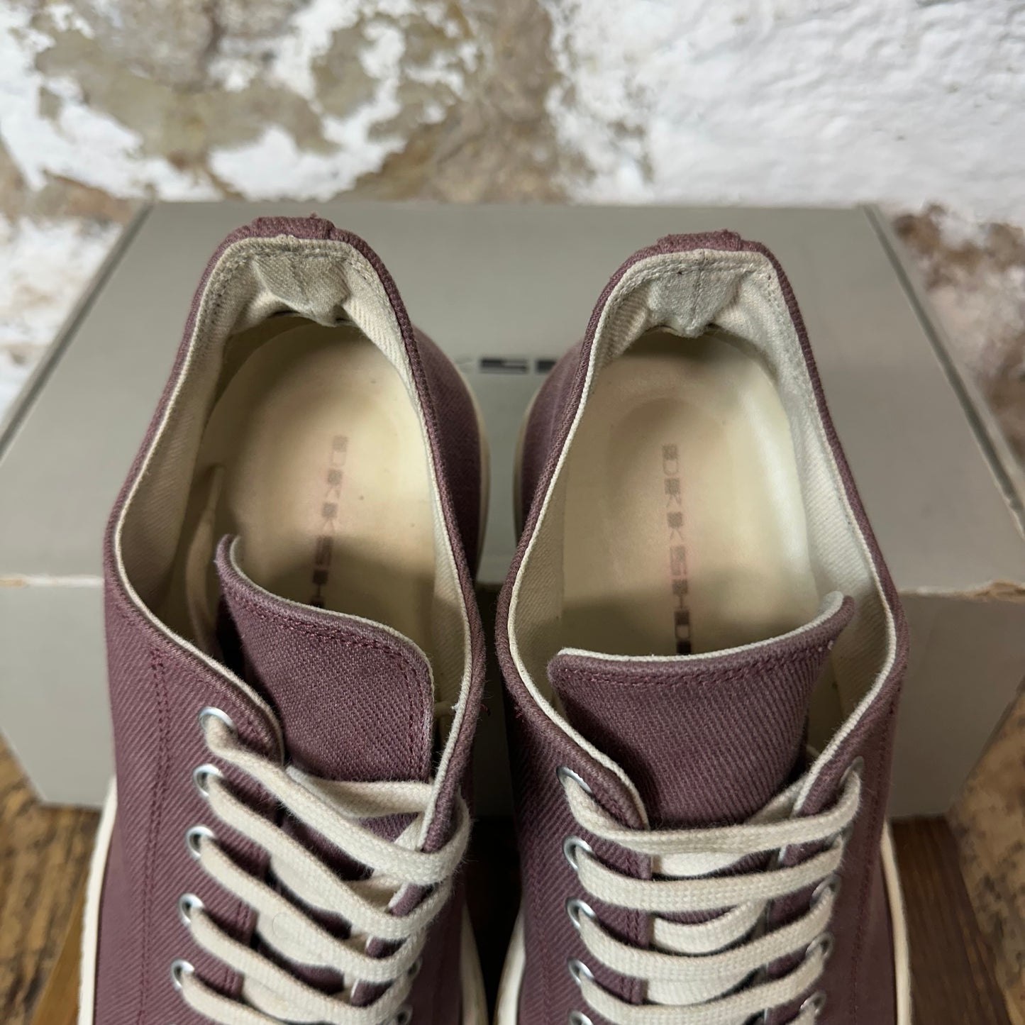 Rick Owens DRKSHDW Mauve Milk Sneaker Sz 9 (42)