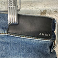 Amiri MX1 Denim Paisley Dark Blue Denim Jeans Sz 33