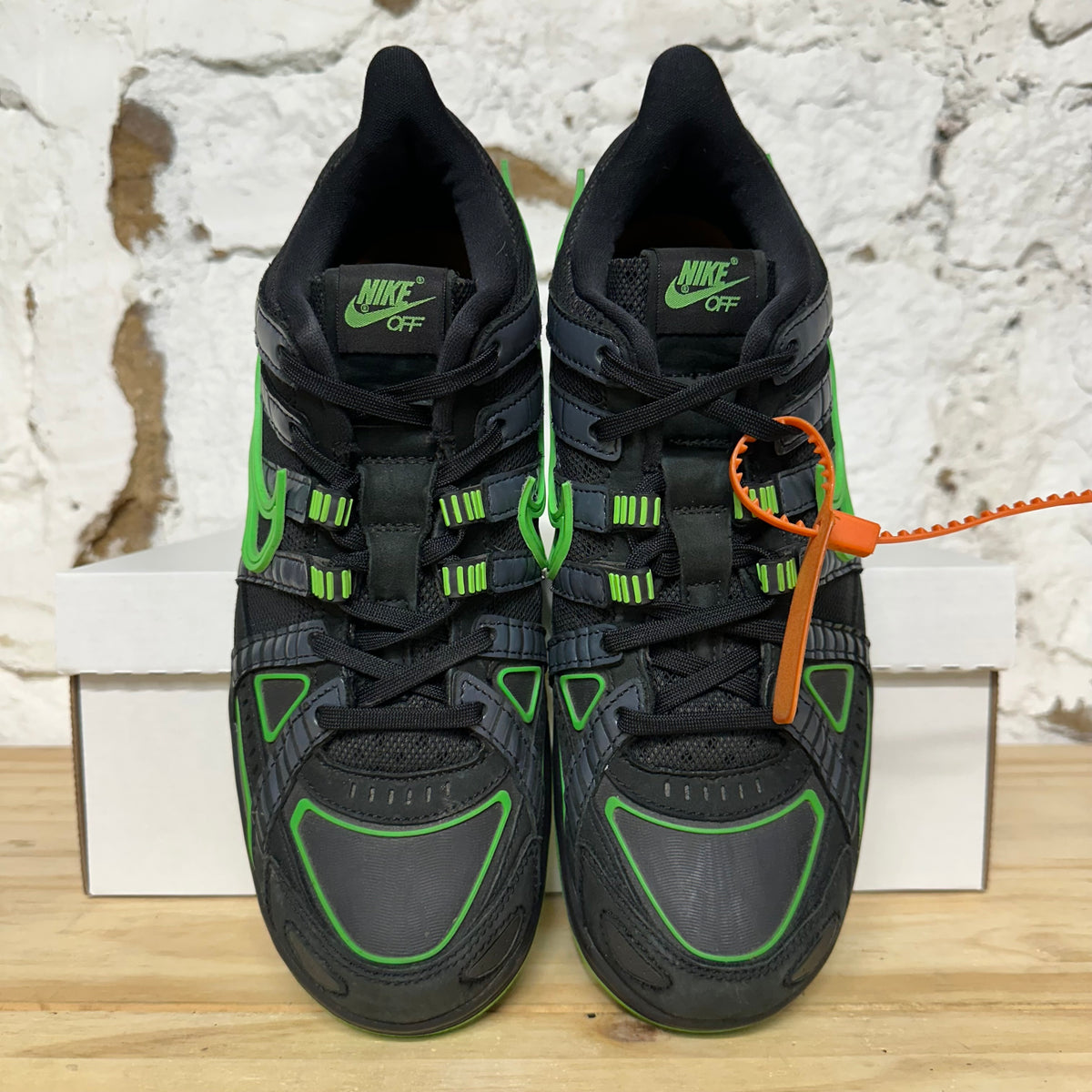 Nike Air Off-White Rubber Dunk Green Strike Sz 9