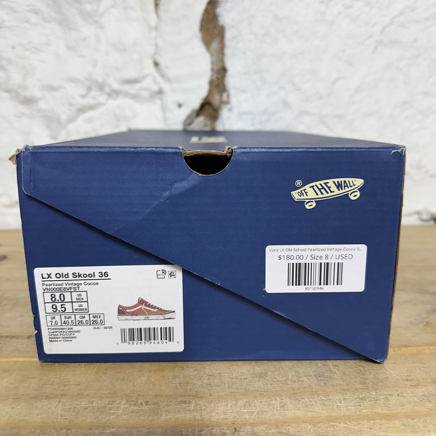 Vans LX Old School Pearlized Vintage Cocoa Brown Sz 8