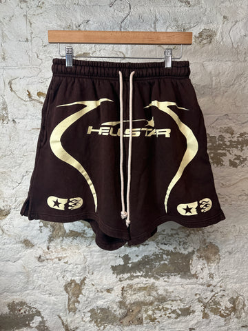 Hellstar Brown Gel Shorts Sz S