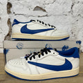 Air Jordan 1 Fragment Travis Scott Sail Military Blue Sz 10