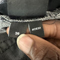 Amiri MX1 Black Paisley Grey Denim Jeans Sz 36