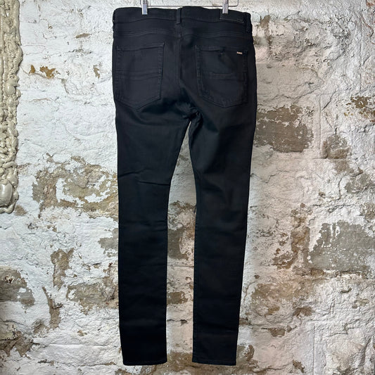 Amiri MX1 Multicolor Paisley Black Denim Jeans 36