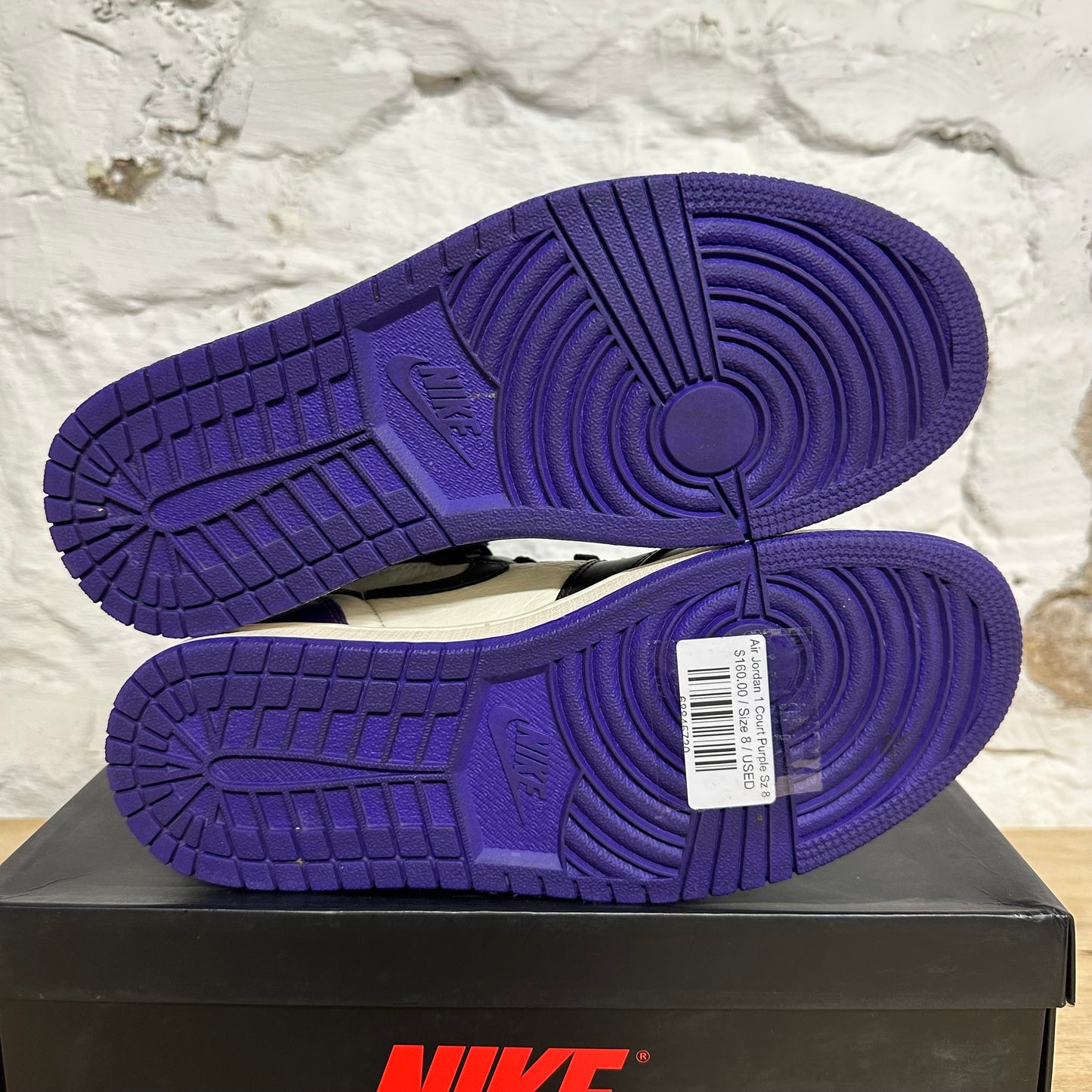 Air Jordan 1 High Court Purple Sz 8