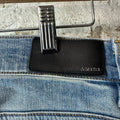 Amiri MX2 Blue Patch Blue Denim Jeans Sz 30