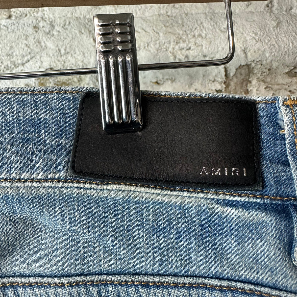 Amiri MX2 Blue Patch Blue Denim Jeans Sz 30