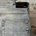 Amiri Plain Washed Blue Denim Jeans Sz 36