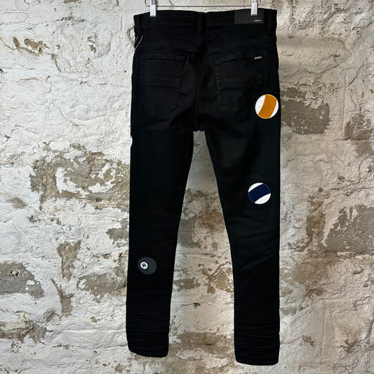 Amiri Pool Ball Black Denim Jeans Sz 30