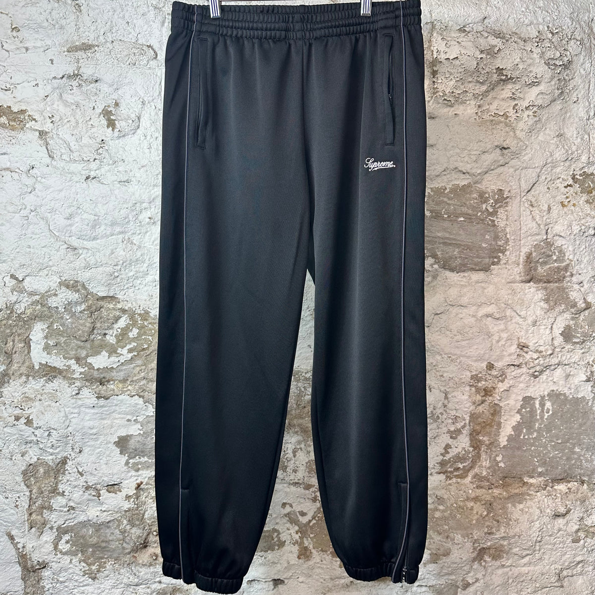 Supreme Tricot Black Track Pants Sz M