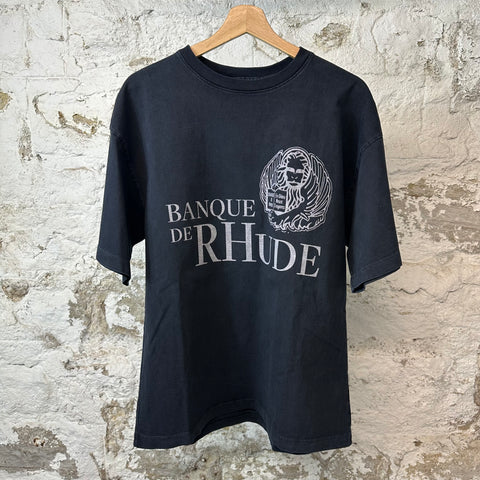 Rhude Banque T-shirt Black Sz S