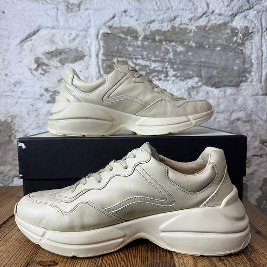 Gucci Rhyton Red Logo Cream Sneaker Sz 9