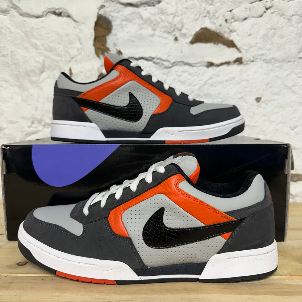 Nike SB Zoom Air Regime Grey Black Orange Sz 10 DS