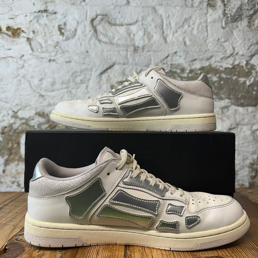 Amiri Silver Skeleton White Cream Sneaker Sz 12 (45)