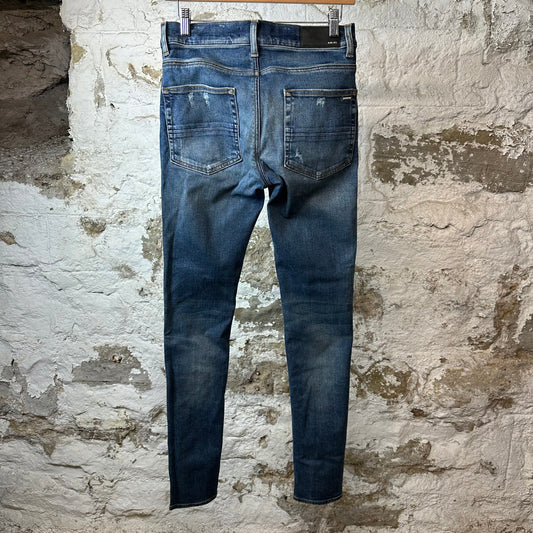 Amiri Plain Dark Blue Denim Jeans Sz 30