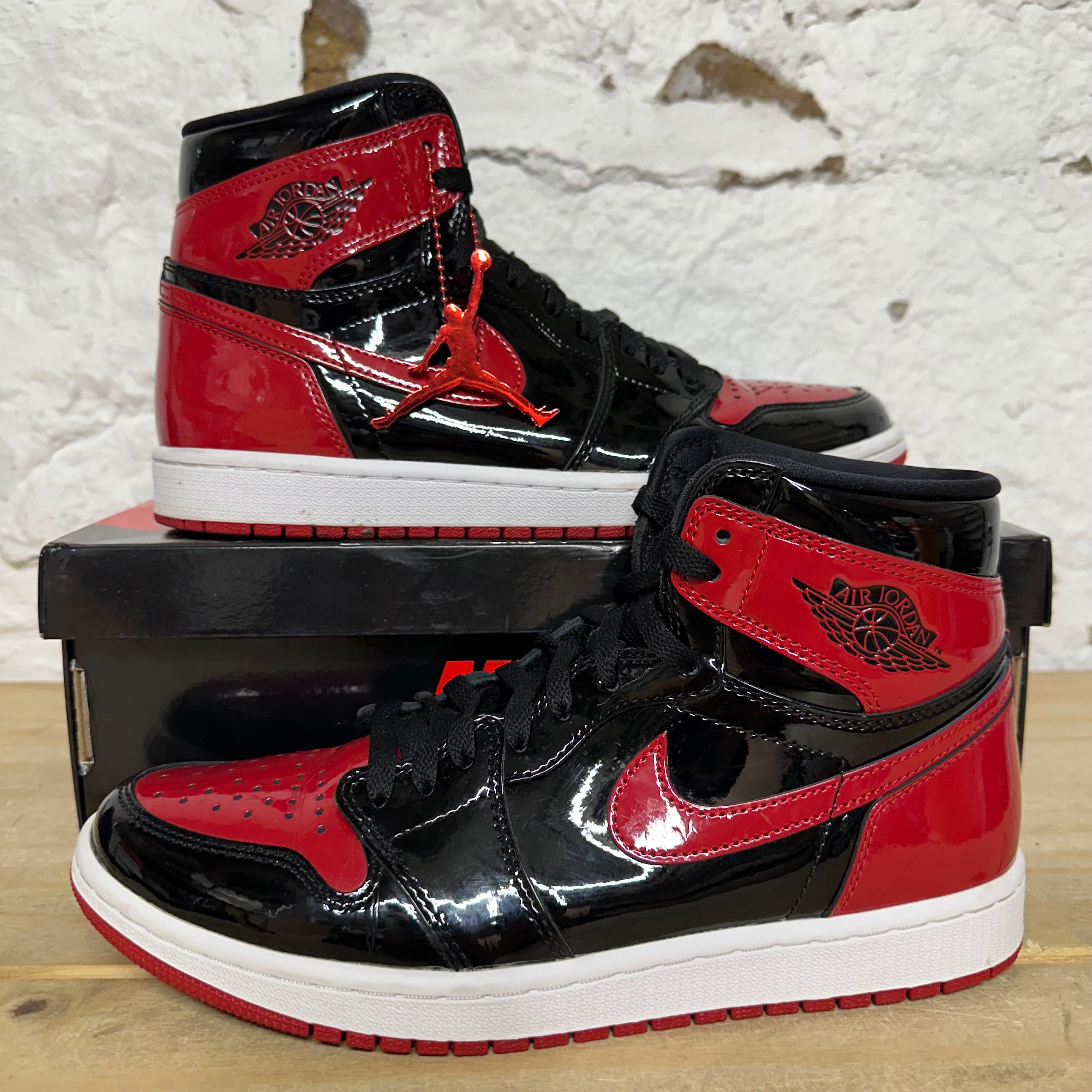 Air Jordan 1 High Patent Bred Sz 10