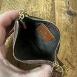 Gucci Brown Monogram Coin Pouch