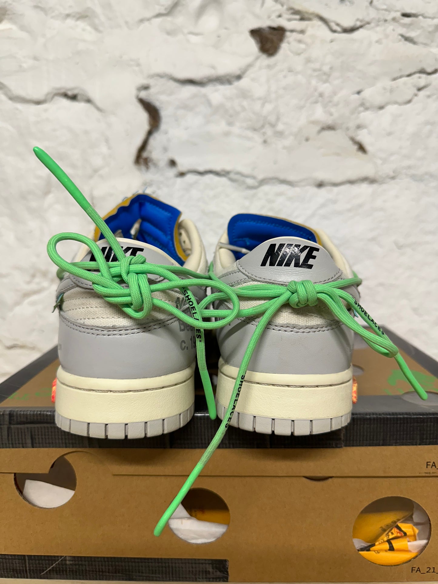 Nike Dunk Low Off White Lot 26 Sz 10