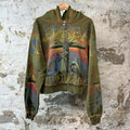 Vale Damned Big Zip Up Olive Hoodie