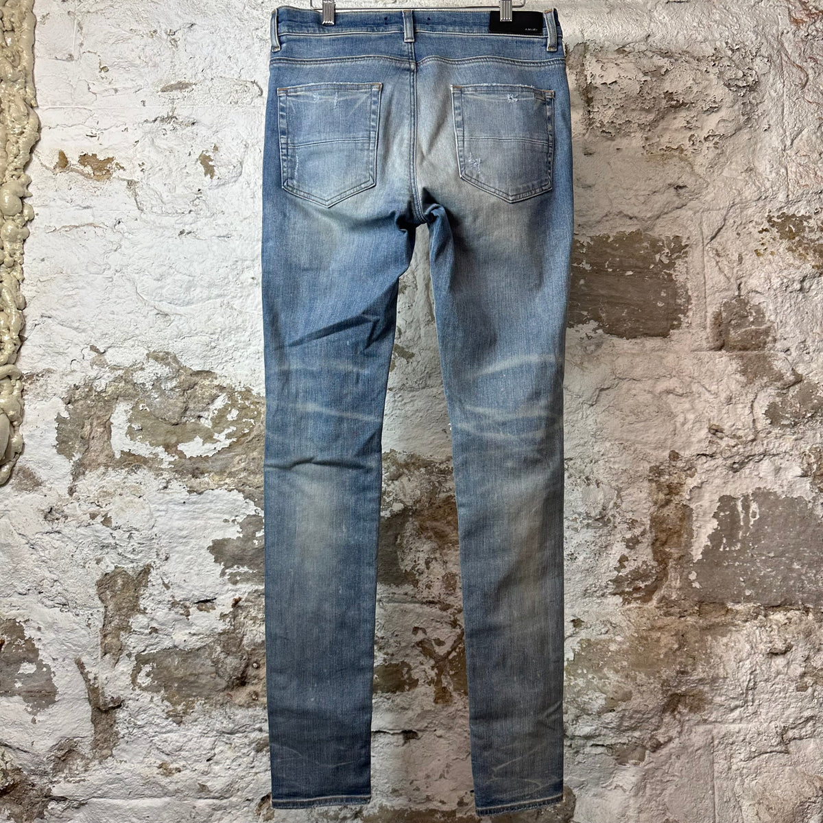 Amiri MX1 Pink Tie Dye Thrasher Blue Denim Jeans Sz 32