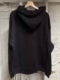 Off-White Floral Spellout Black Hoodie Sz L