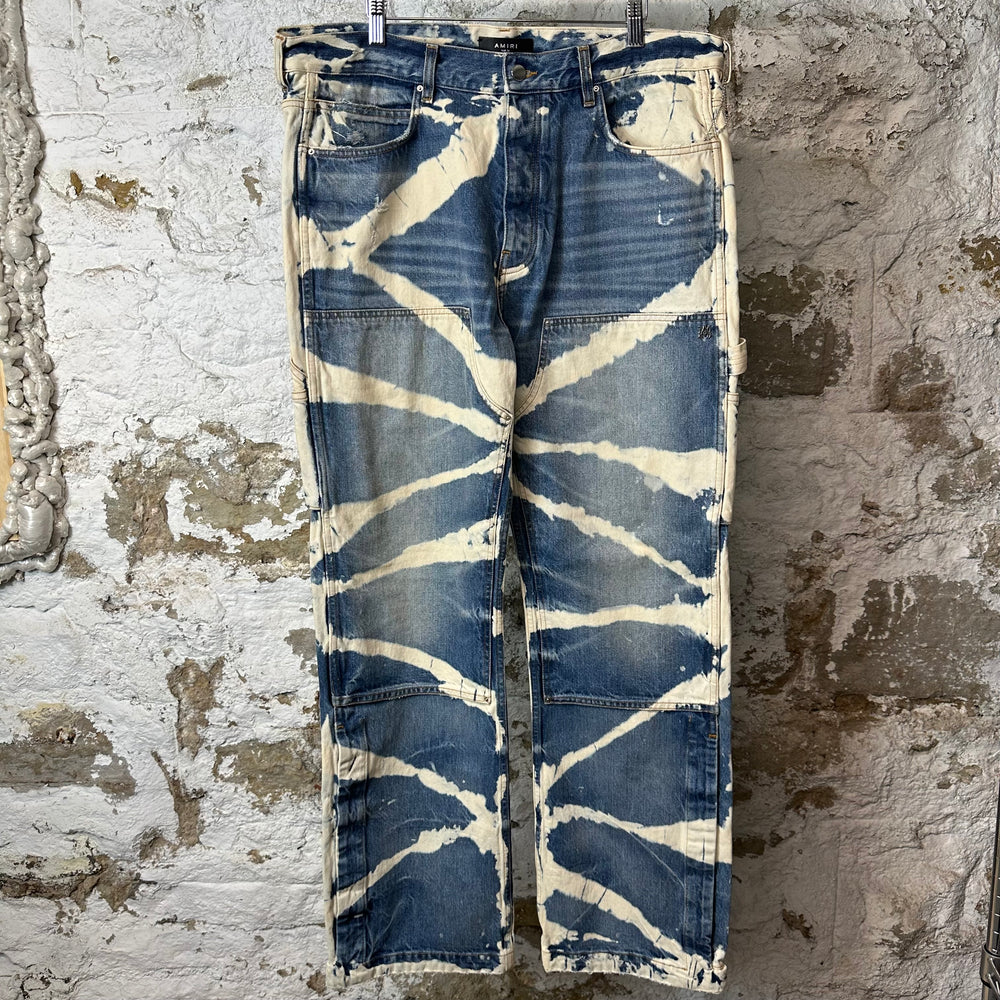 Amiri Bleached Carpenter Vintage Indigo Pants Sz 36