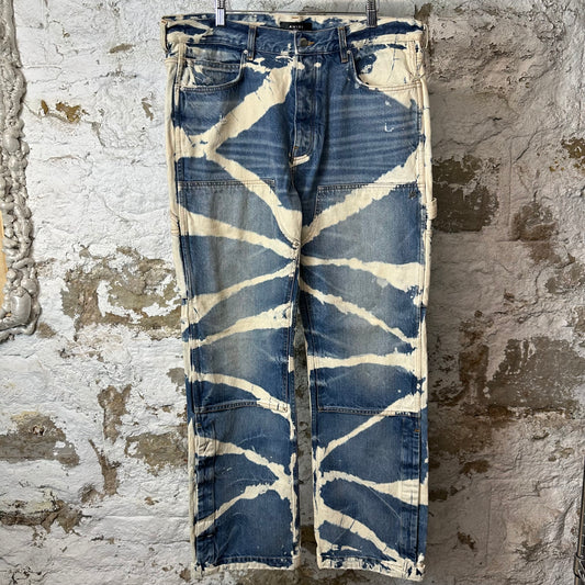 Amiri Bleached Carpenter Vintage Indigo Pants Sz 36
