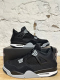 Air Jordan 4 Black Canvas Sz 11