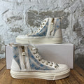 Louis Vuitton High Stellar Blue Monogram White Sneaker Sz 5 (37)