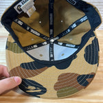 A Bathing Ape Camo College SnapBack Brown Hat